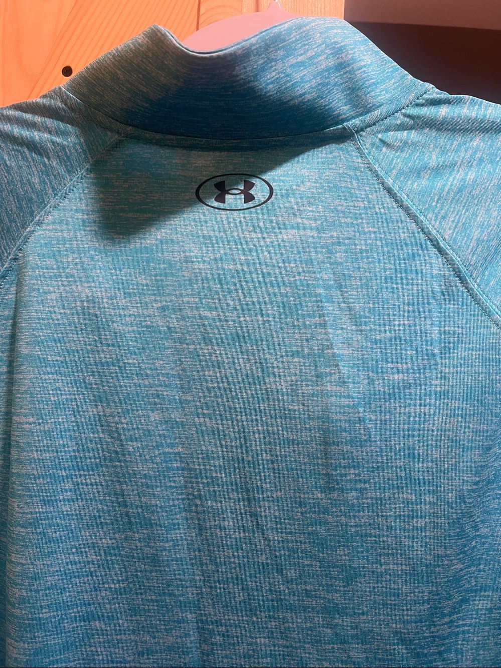 Under Armour ladies Teal Heather 1/2 -Zip Performance Pullover size x large - Picture 6 of 10